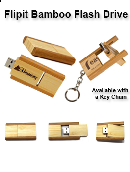 Flipit Bamboo Flash Drive